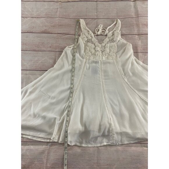 Anna Sui X O'Neill Ivory Elise Women's Crochet Tunic Dress - Medium - Picture 6 of 13